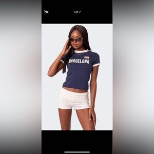 Edikted Barcelona Navy Blue Women's Top